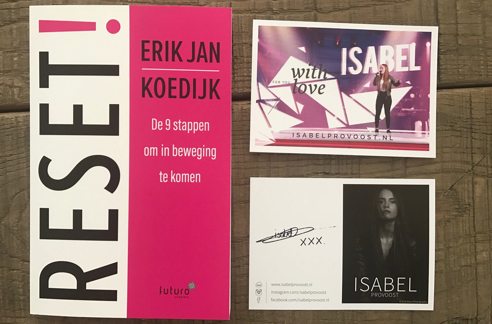 Reset en fankaartjes isabel