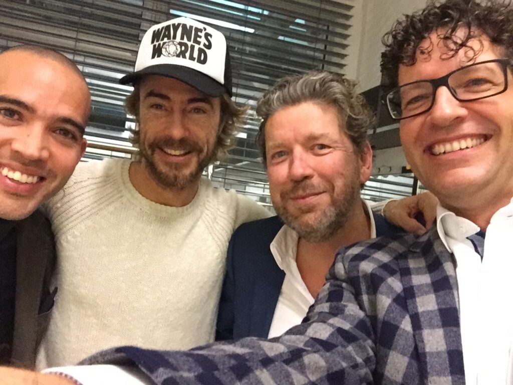 Chris Zegers, Erik Jan Koedijk, Henkjan Smits en Joseph Oubelkas